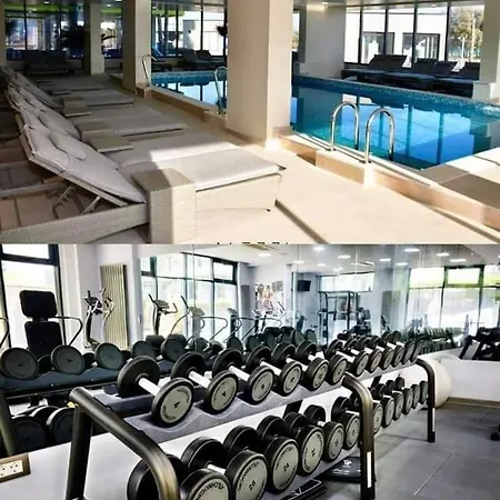 Premium Mamaia Nord Complex Cu Piscina Incalzita Sauna Gym Jacuzzi アパート ナボダリ